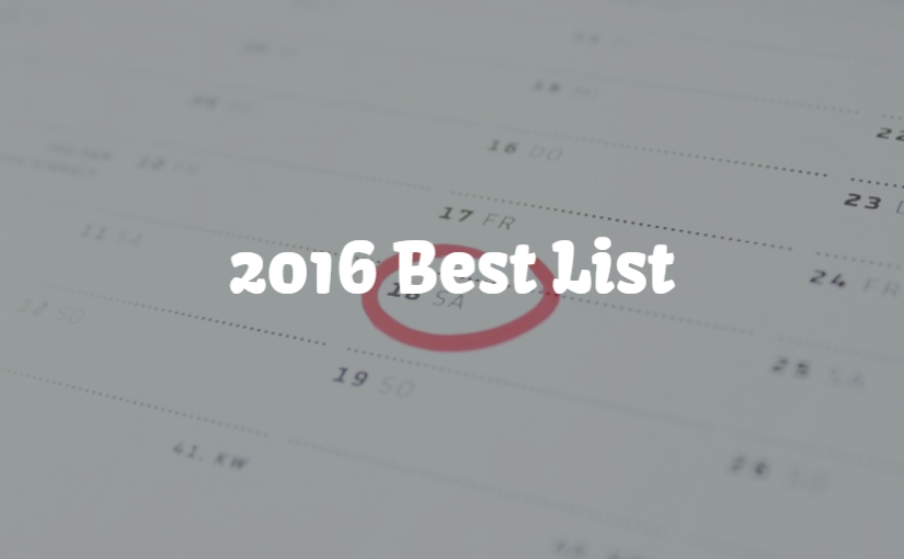 2016 Best List